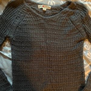 Grey knitted sweater